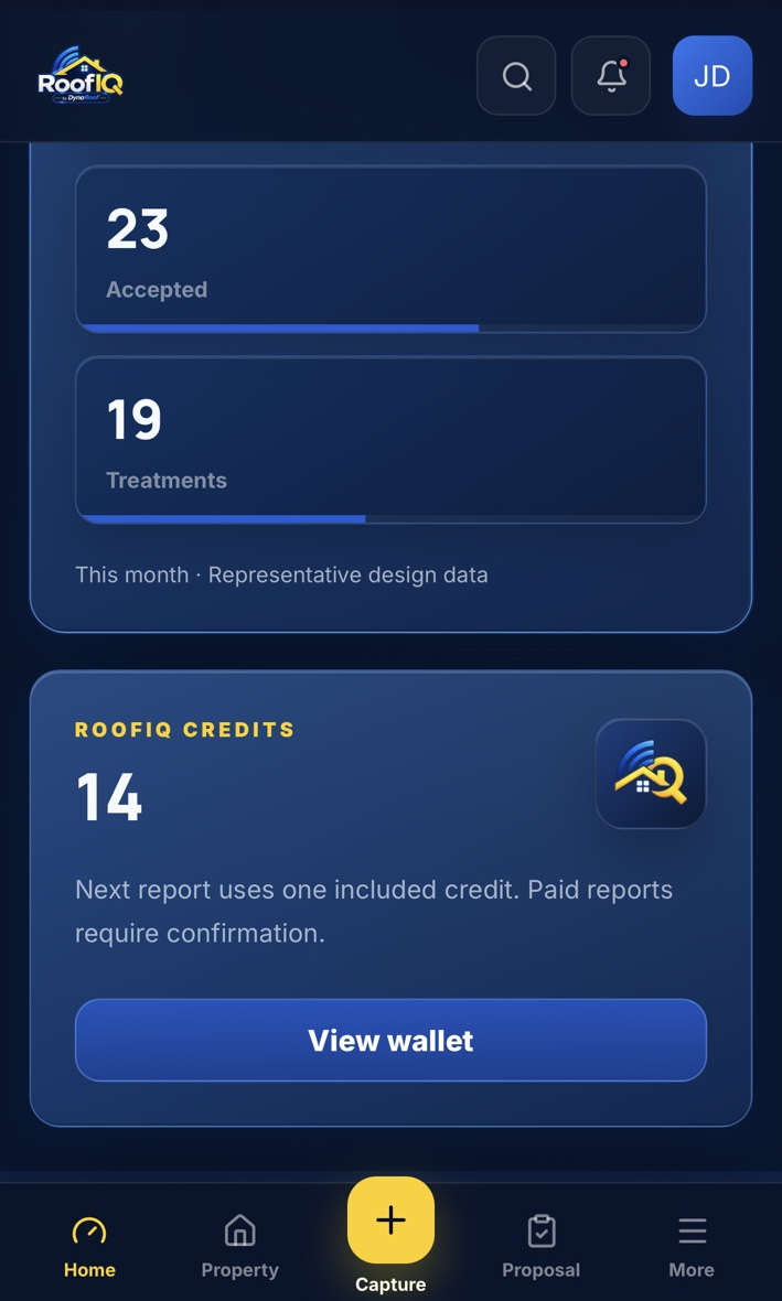 RoofIQ credits